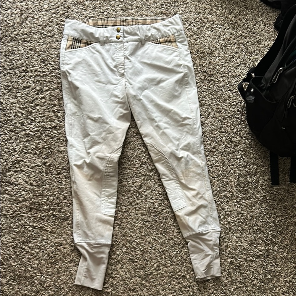 5/A Baler by Equine Couture White Women's riding pants